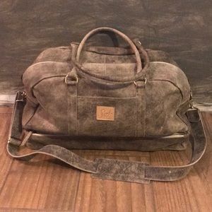 Handmade leather travel bag